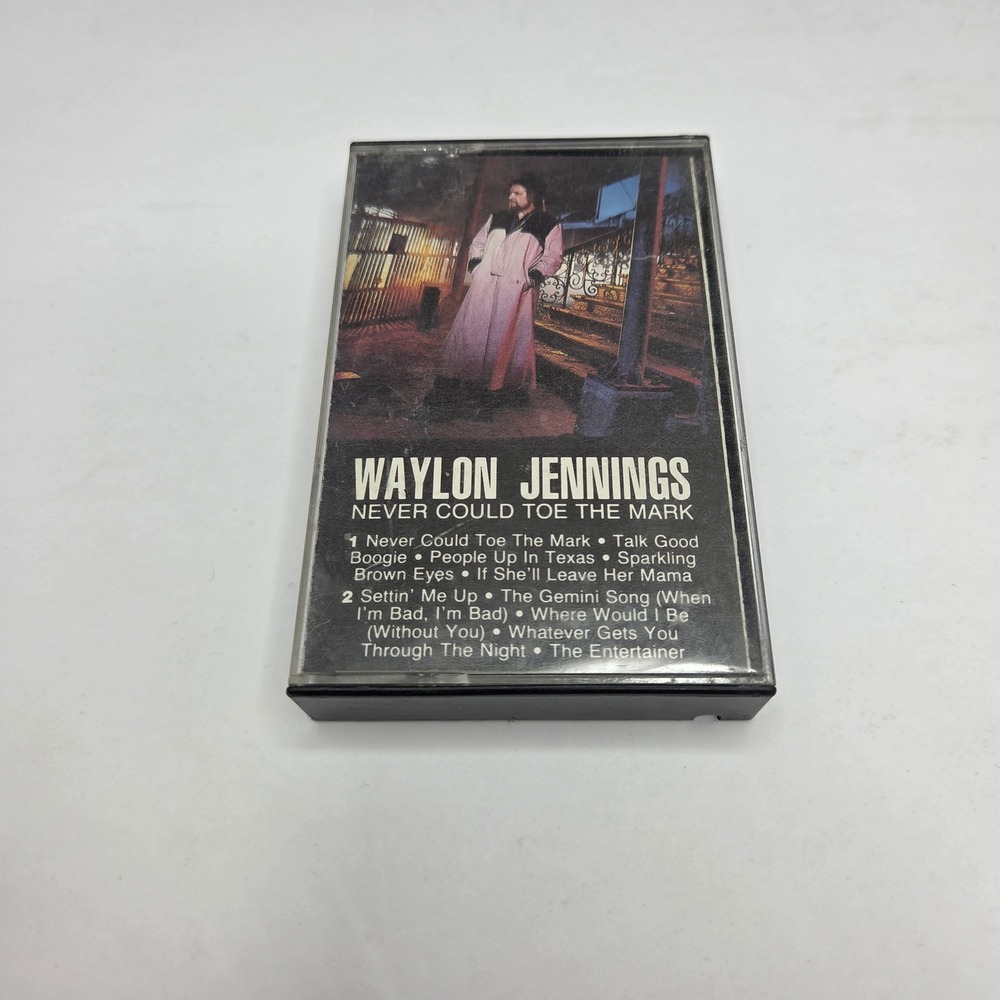 Waylon Jennings Never Could Toe The Mark Cassette Tape 1984 Outlaw Country Vtg